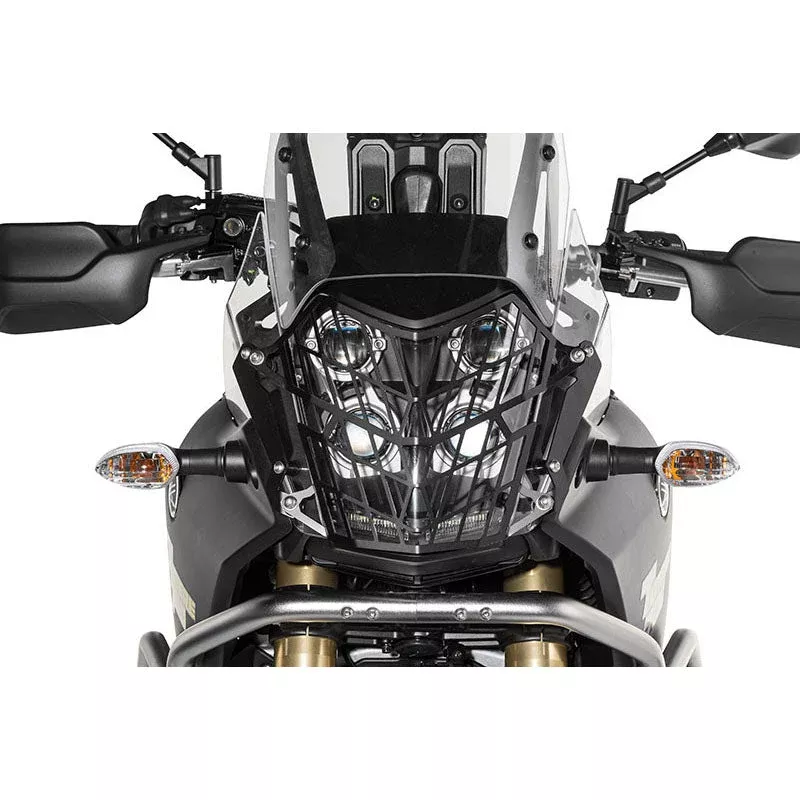 Touratech - Headlight Guard Black Quick-Release - Yamaha Tenere 700