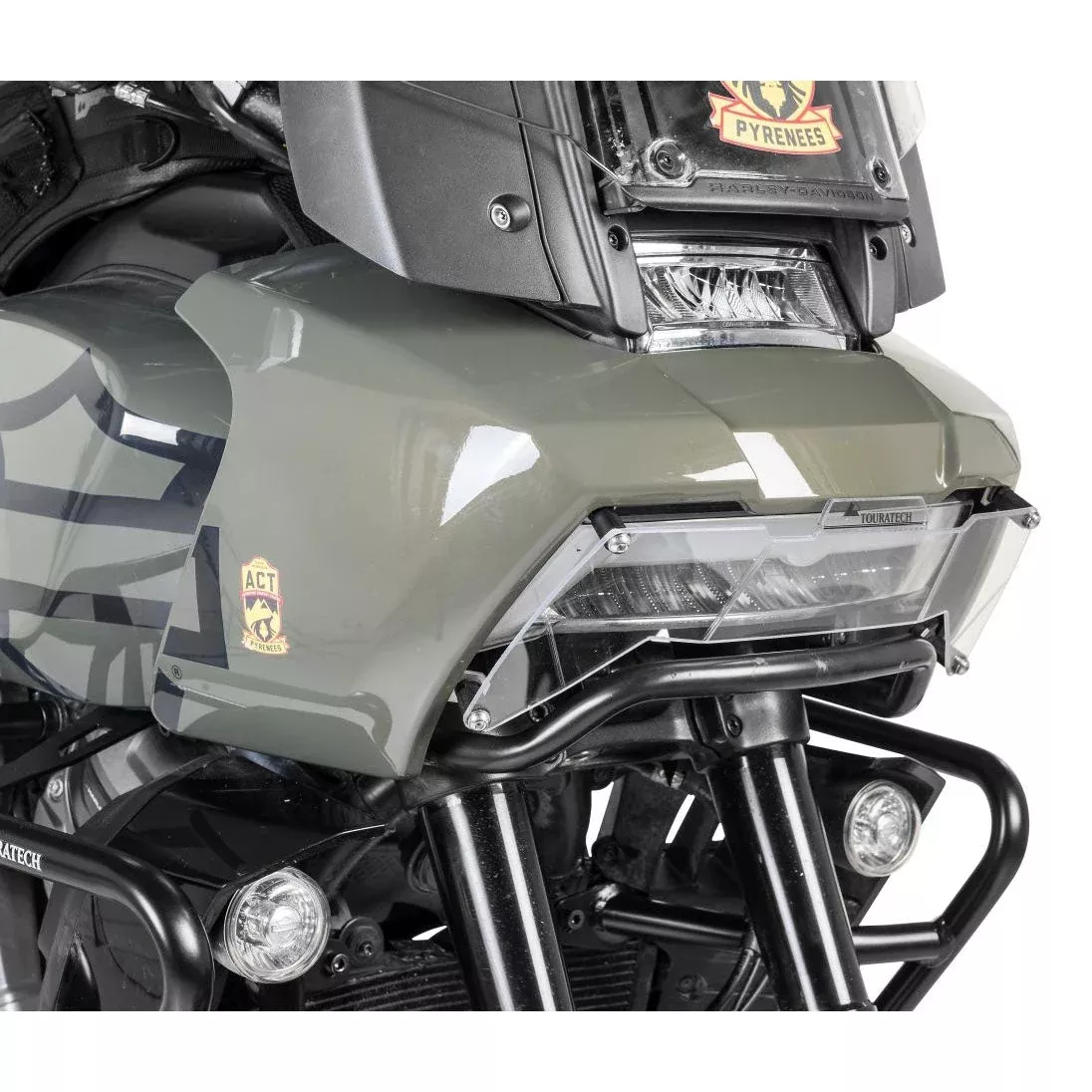 Touratech - Headlight Guard Makrolon Quick-Release - Harley-Davidson RA1250 Pan America