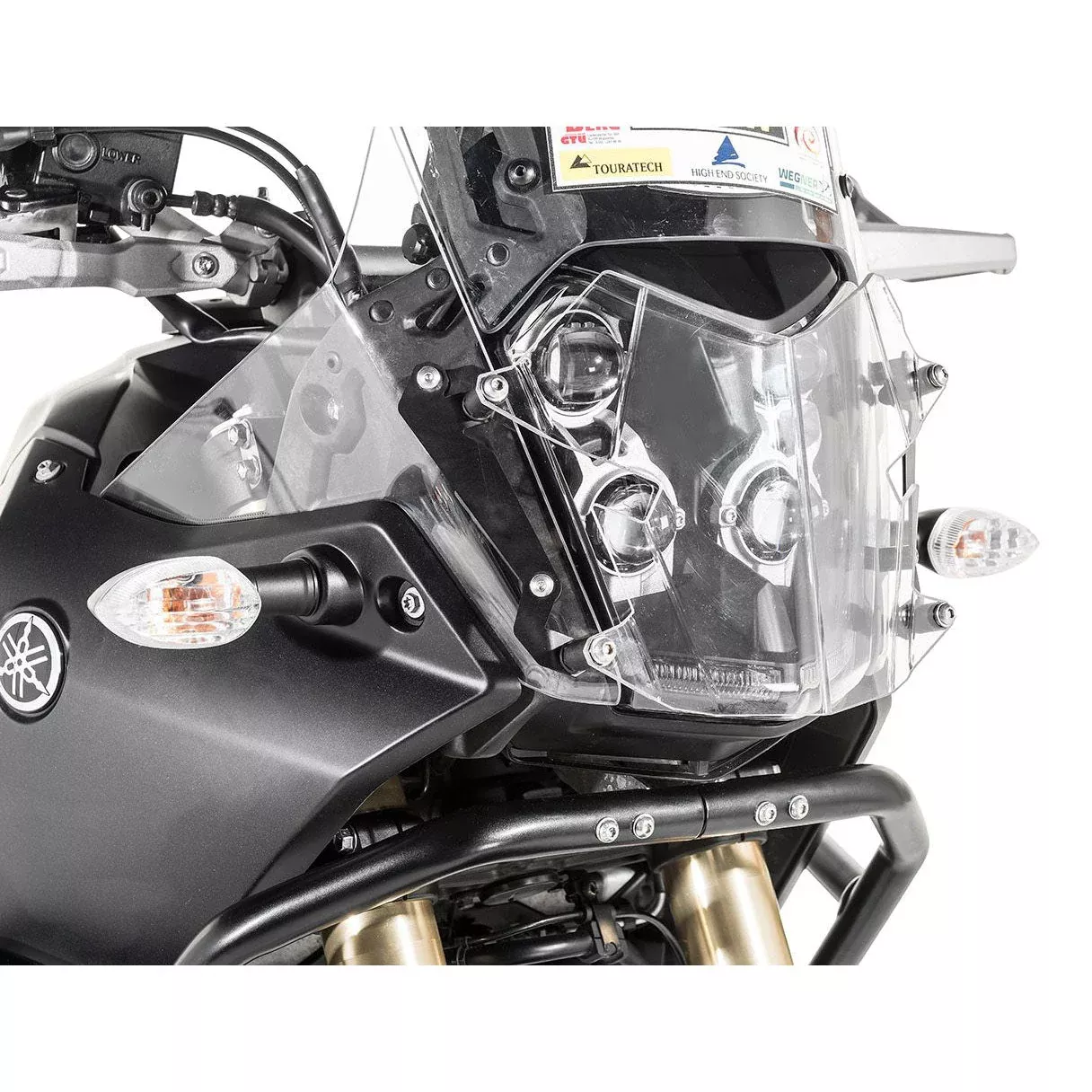 Touratech - Headlight Guard Makrolon Quick-Release - Yamaha Tenere 700