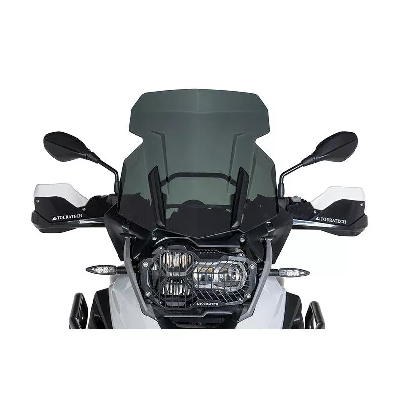 Touratech - Large Smoke Windshield - BMW R1250GS /GSA, R1200GS 13-19 /GSA 14-19