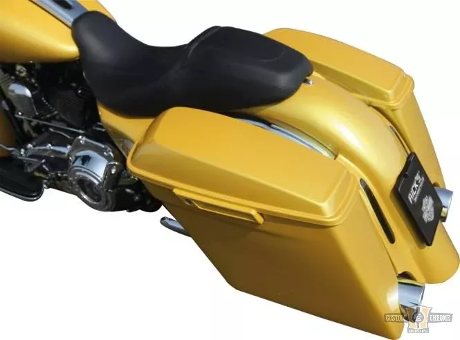 Touring Case Set Black Rear Left Right For Harley-Davidson