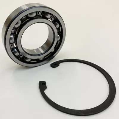 Transmission Main Shaft Drive Bearing & Retaining Ring Kit for (Late)1984-2006 Harley Big Twin FX/FL Models, Touring, Softail, FXR, 1991-2005 Dyna & Sportster Models: Works with 5-Speed ONLY - Replaces HD# 8996A & 11161