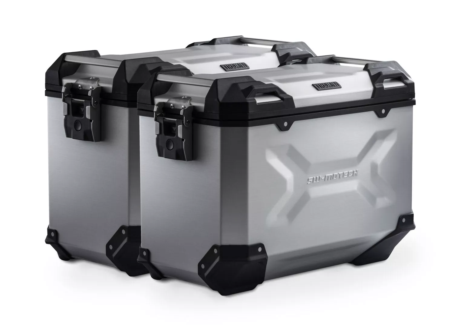 TRAX ADV aluminium case system - Silver. 45/45 l. Honda NC750X/XD, NC750S/SD.