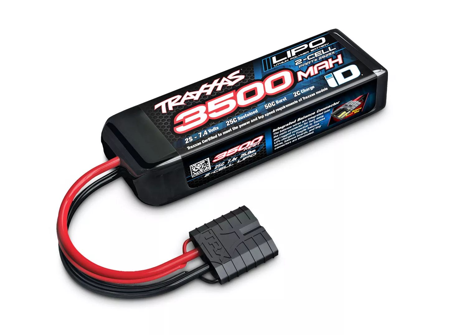 Traxxas 3500 mAh 7.4 Volt 2-Cell LiPo Battery