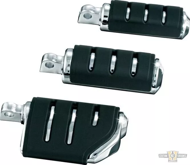 Trident Large ISO Pegs Chrome For Harley-Davidson