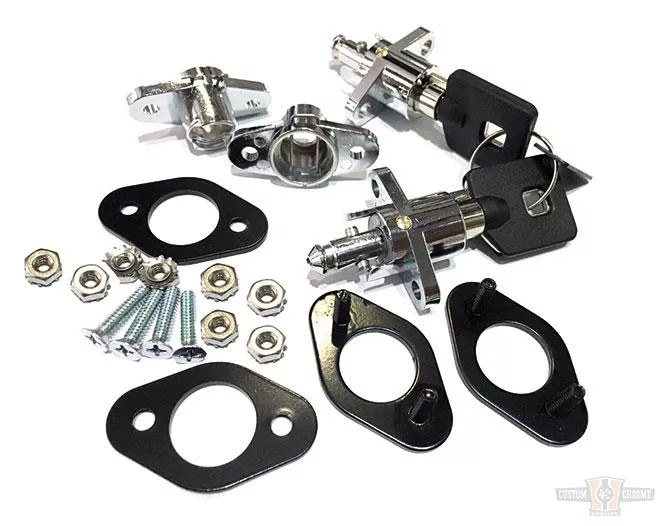 Universal Saddlebag Lock Kit, Fits Most Soft-Sided Saddlebags for Harley-Davidson