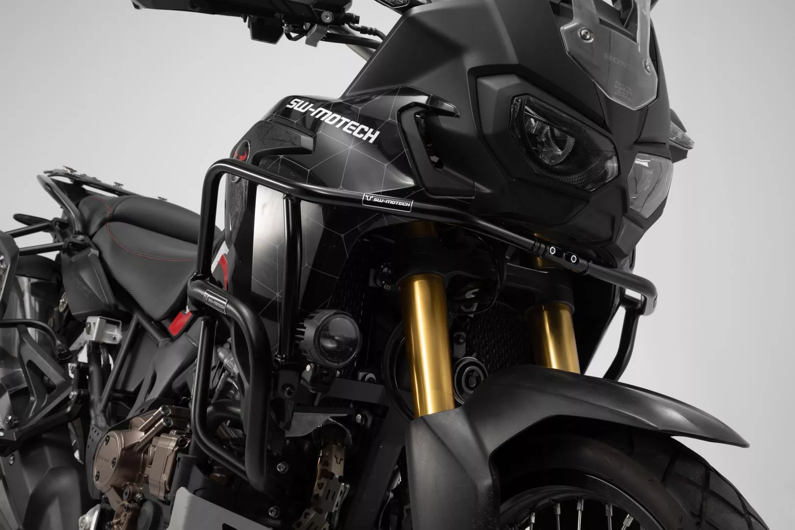 Upper crash bars - Black. Honda CRF1000L Africa Twin (15-).