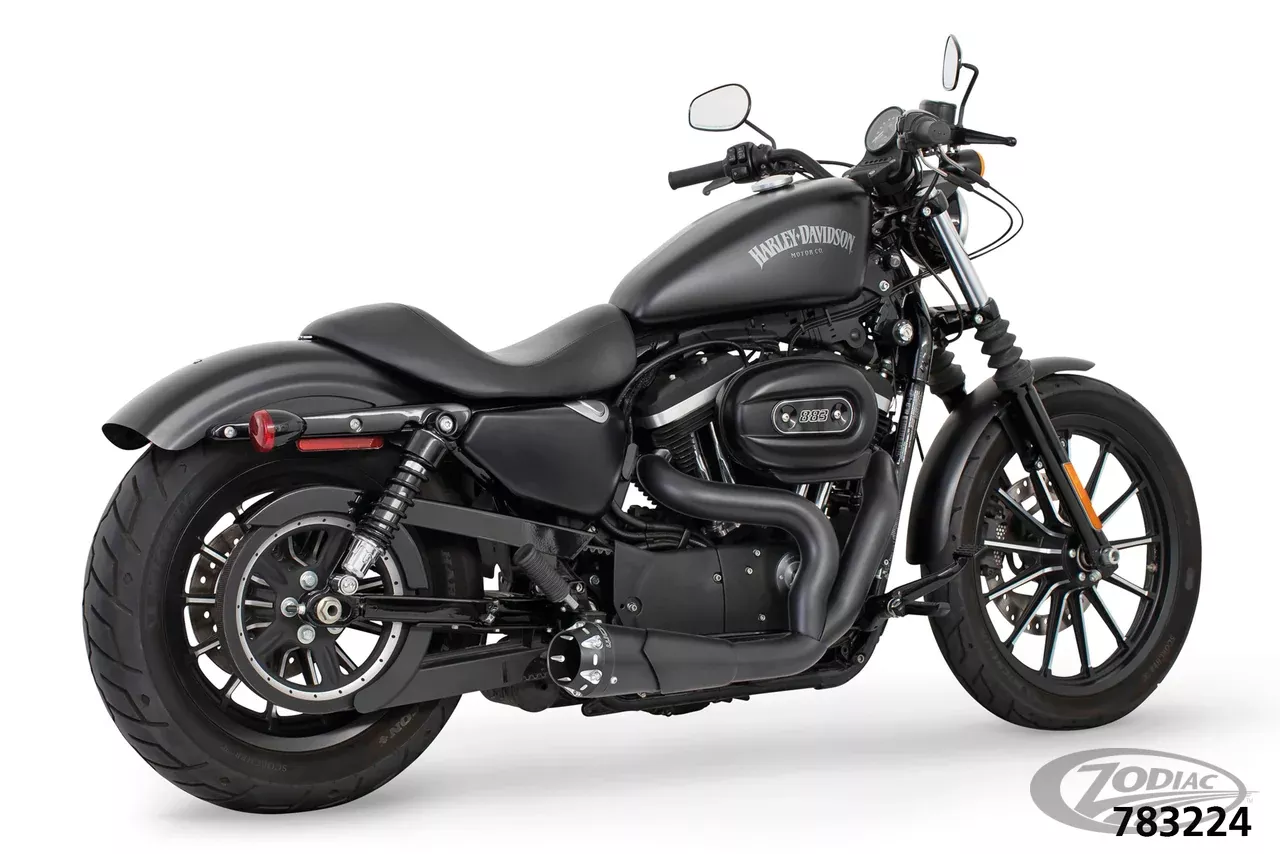 US OUTLAW LOW 2-1 BLK/SCLPTD XL04-UP For Harley-Davidson