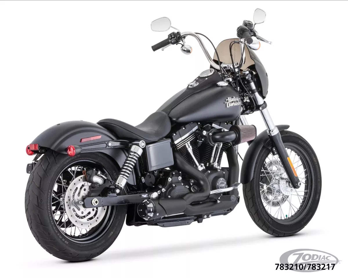 US OUTLAW LOW 2-1 BLK/SCULPTED FXD91-06 For Harley-Davidson