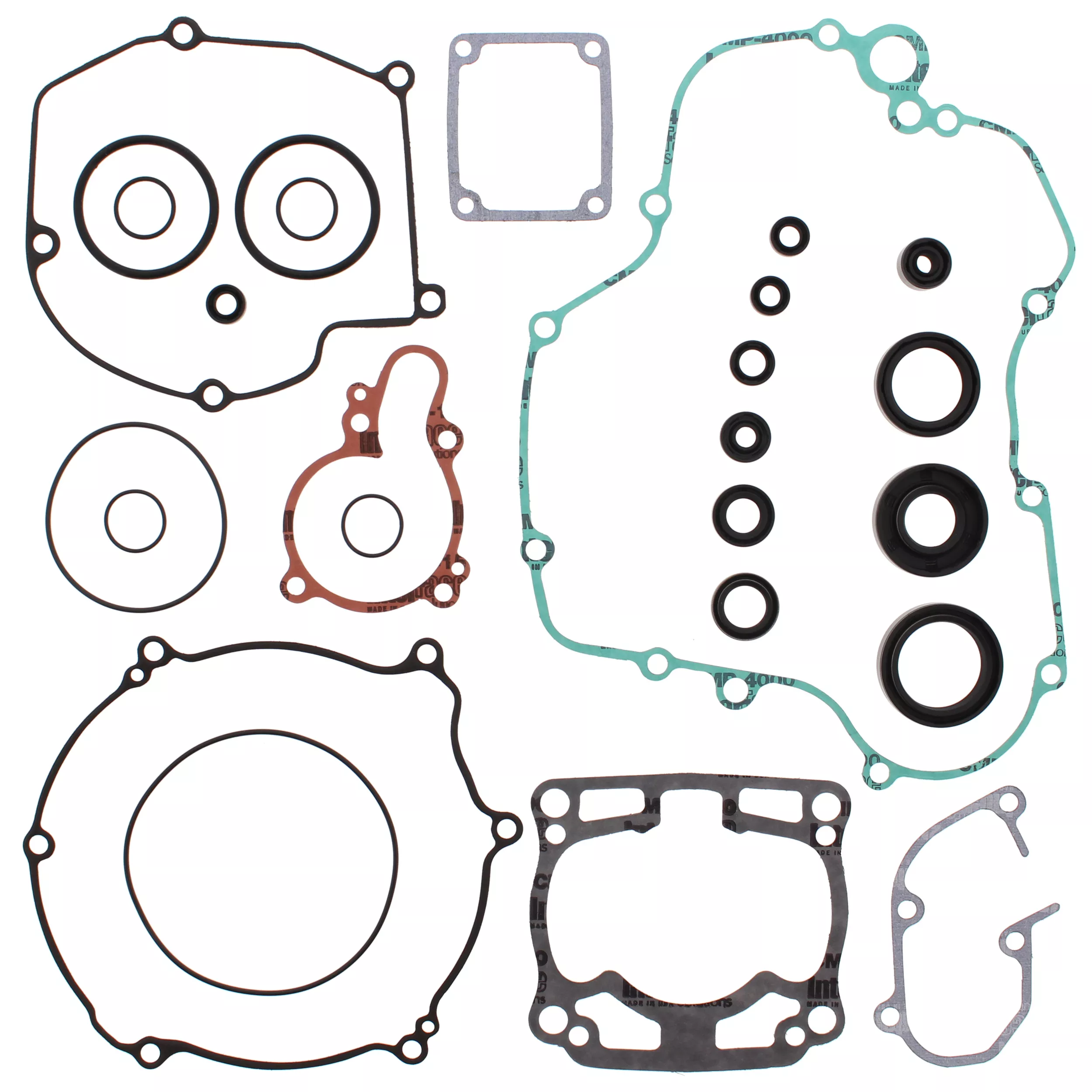 VERTEX Complete Gasket Set with Oil Seals for Kawasaki KX125 (2003-2005)