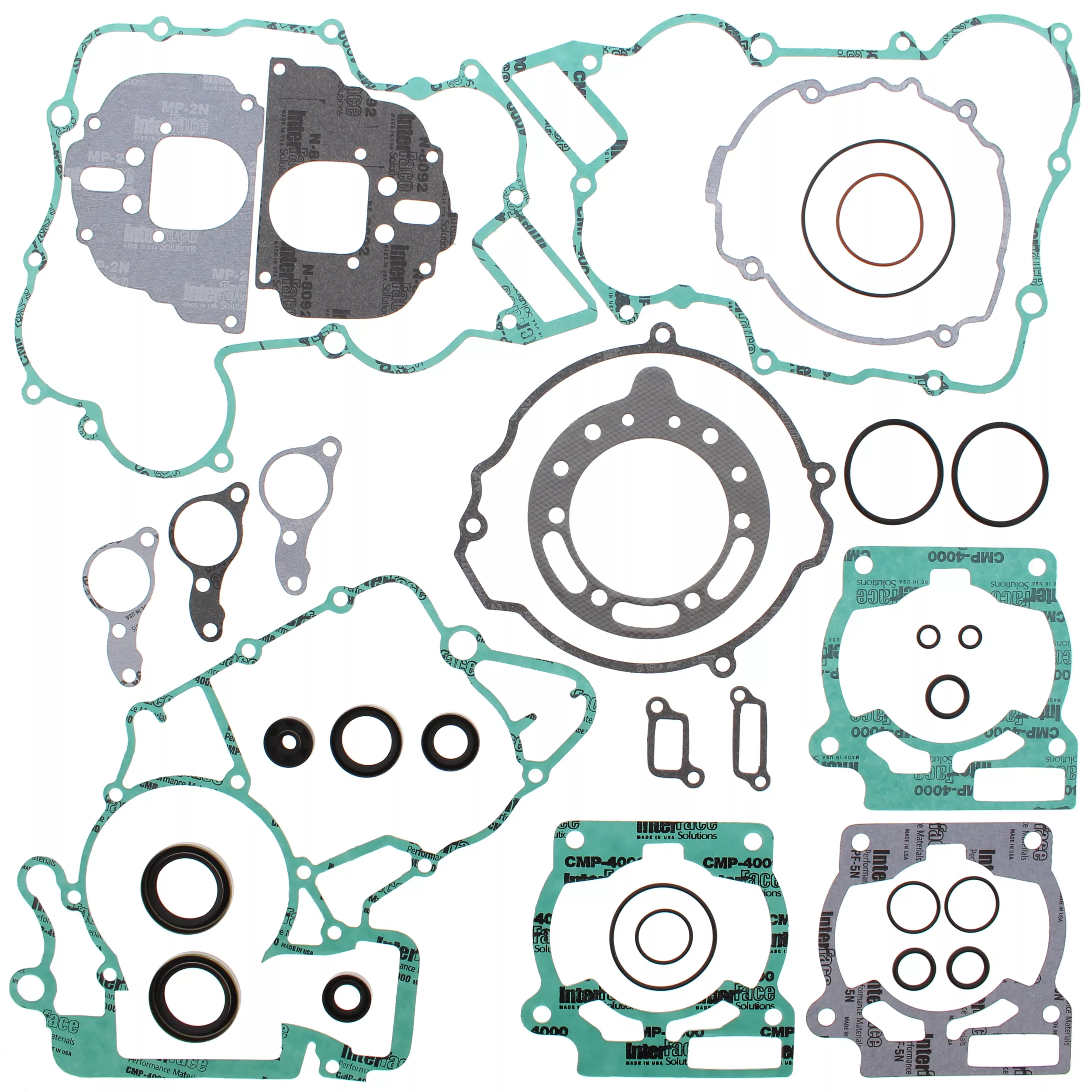 VERTEX Complete Gasket Set with Oil Seals for KTM 200 Exc, Sx, and Mxc (Part #811308)