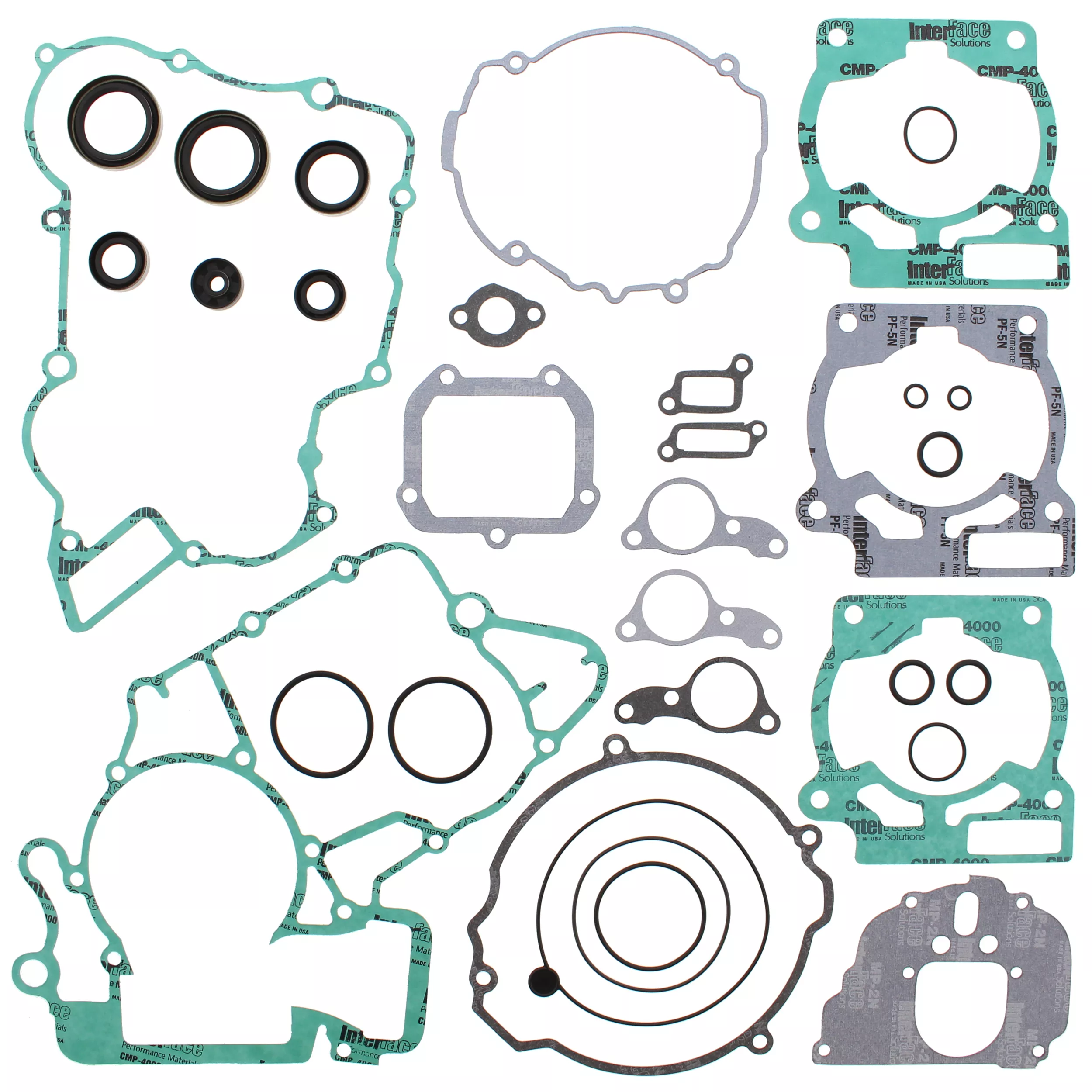 VERTEX Complete Gasket Set with Oil Seals for KTM 200 Series (Part #811319)