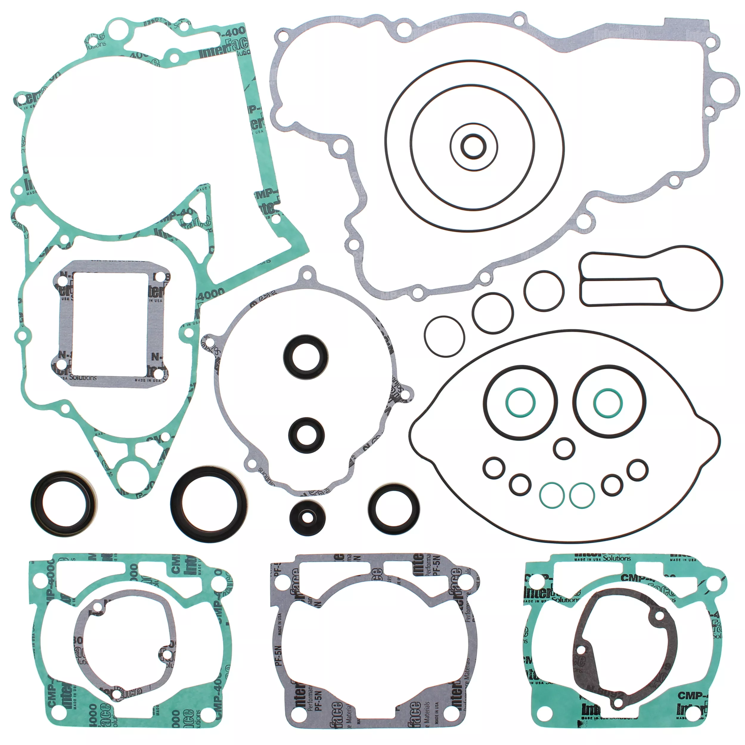 VERTEX Complete Gasket Set with Oil Seals for KTM 300 XC, XC-W, EXC, MXC (Part #811326)