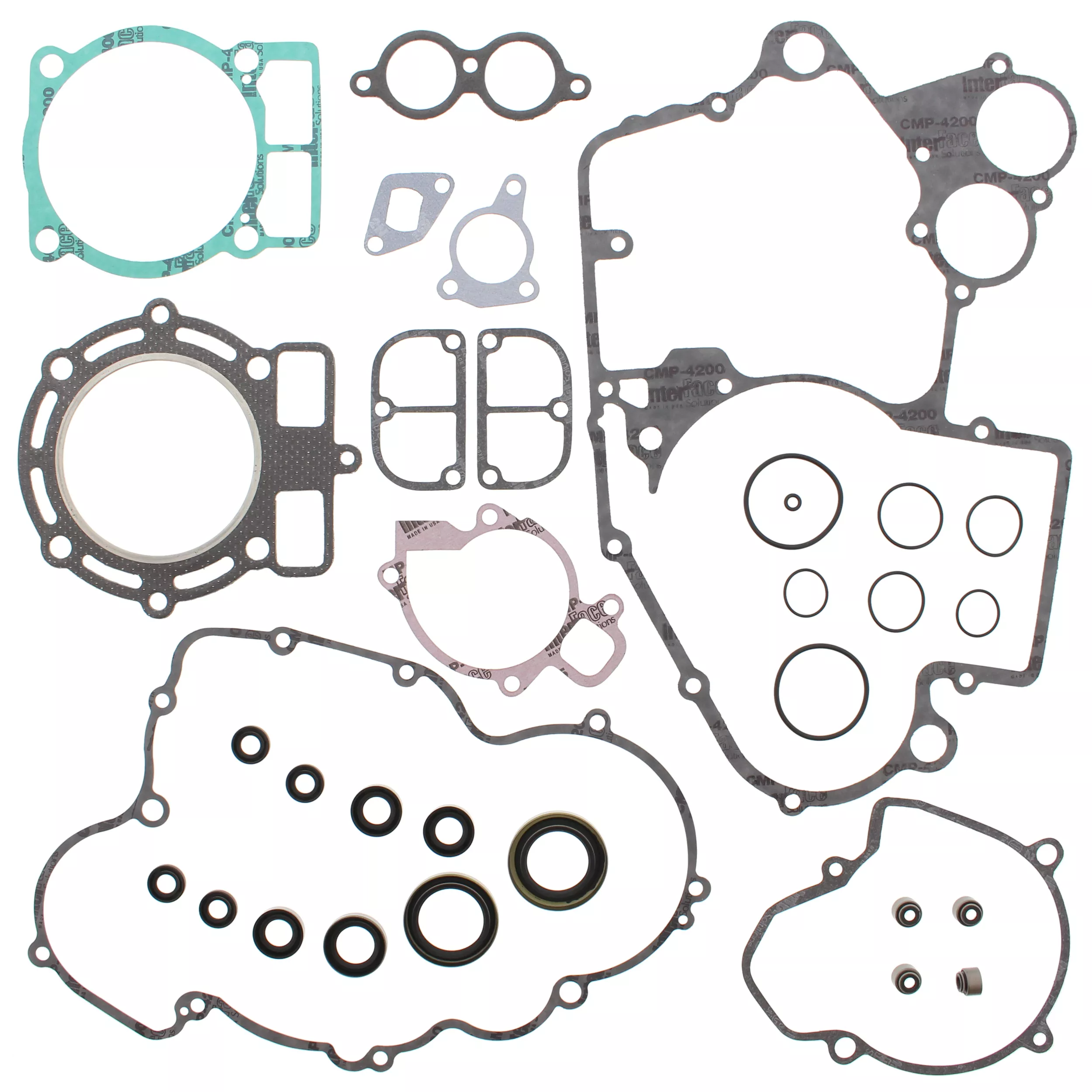 VERTEX Complete Gasket Set with Oil Seals for KTM 400 and 450 Models - Part 811317