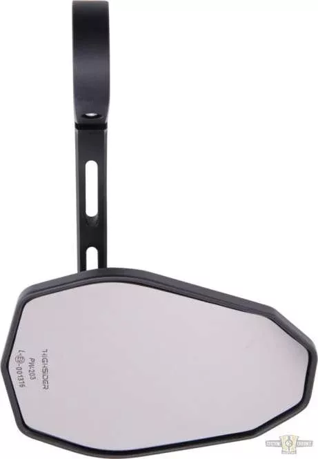 Victory-Blast Bar End Mirror Black For Harley-Davidson