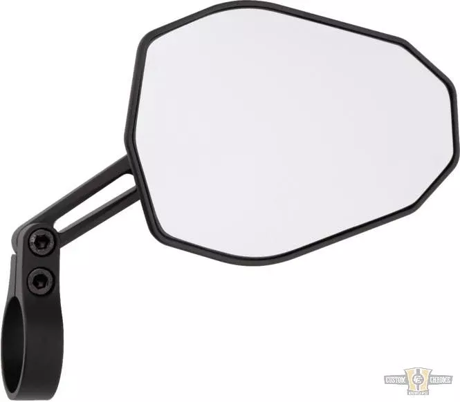 Victory-Slim Handlebar End Mirror Black Satin For Harley-Davidson