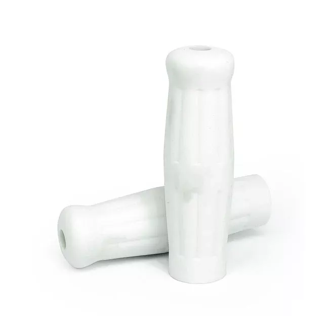 Vintage Style 1" Grips White For Harley-Davidson