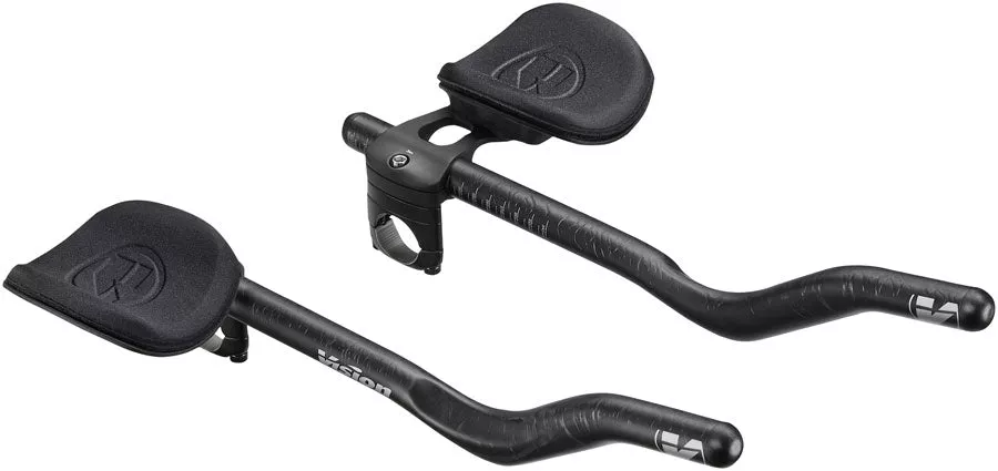 Vision TriMax Carbon Clip-ons 210360mm Extension Range JS-Bend Shape Aero Bar Add-on Carbon
