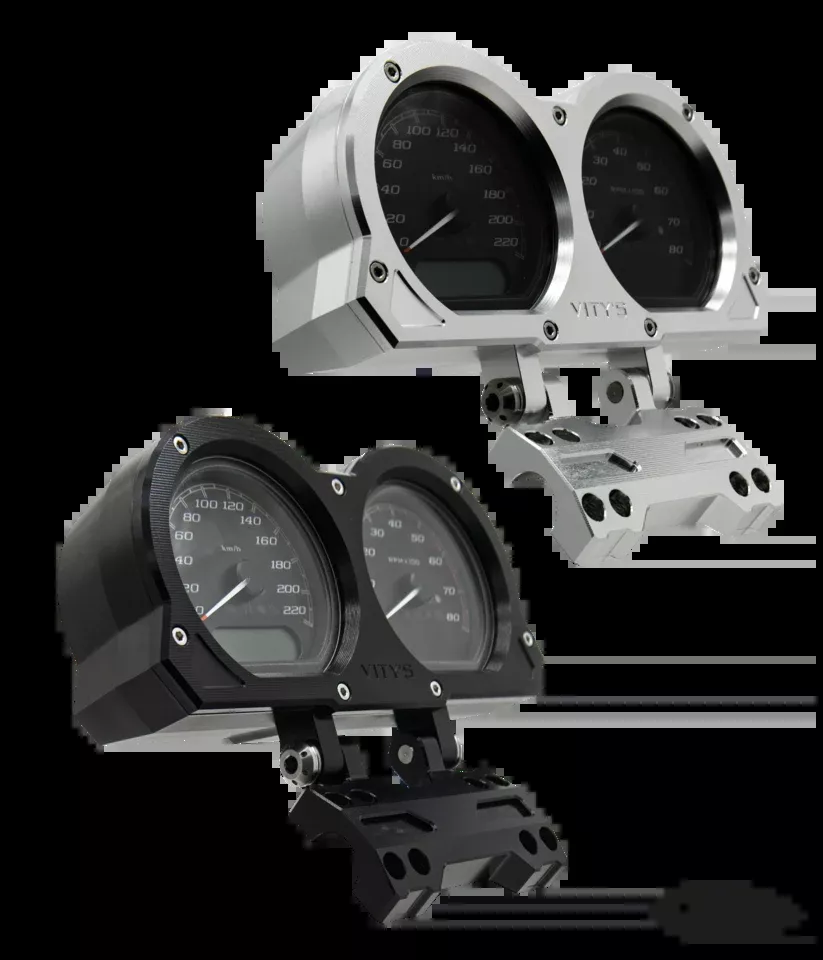 Vity's Road Glide Billet Gauge Silver for Harley-Davidson