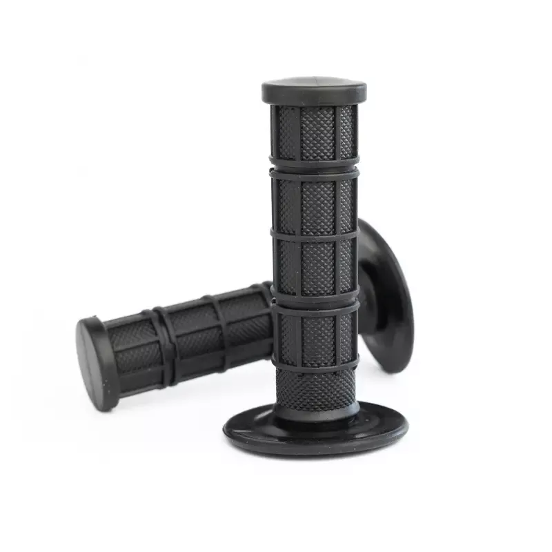Waffle Moto Grips – Black