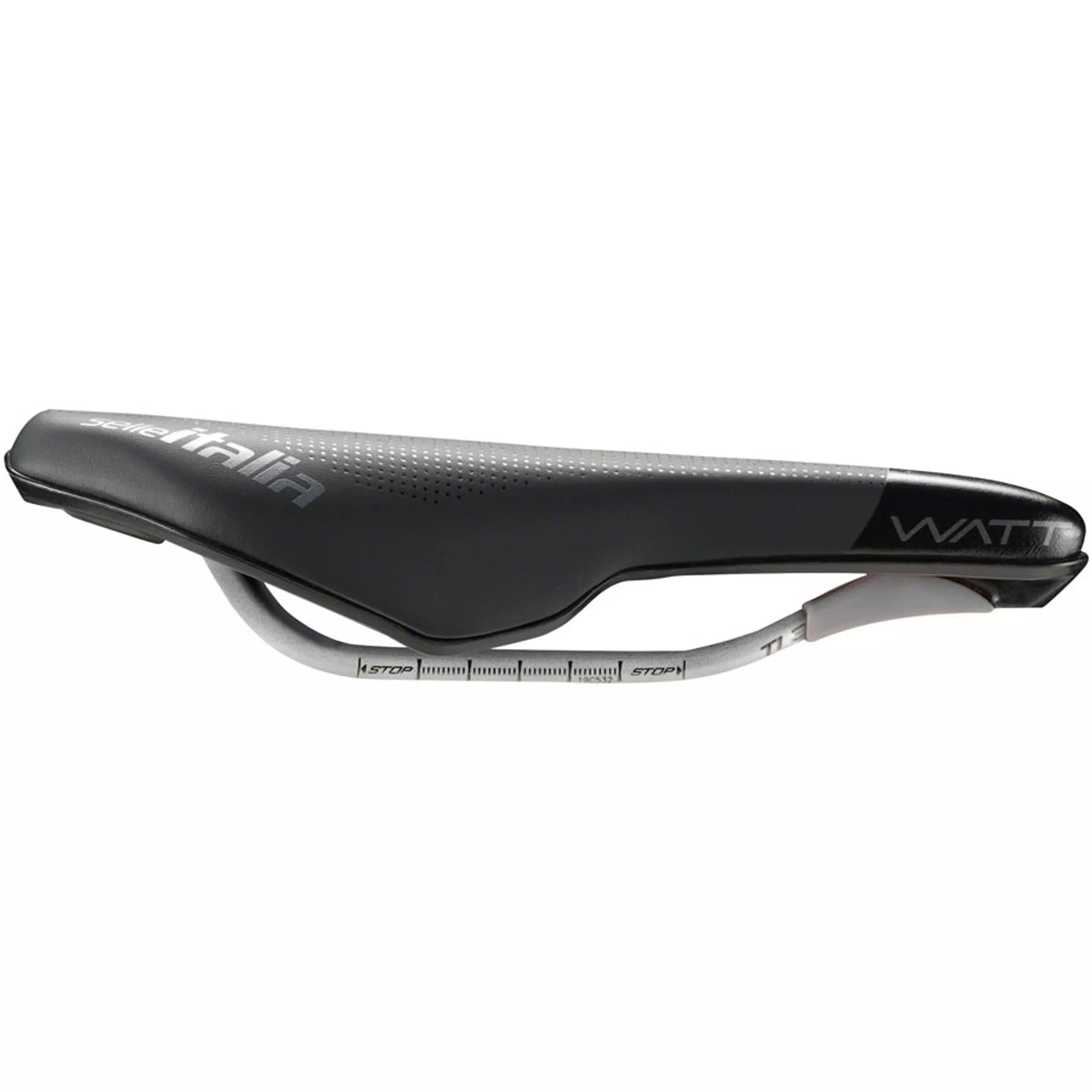Watt Gel Superflow Saddle - Titanium, Black, U3