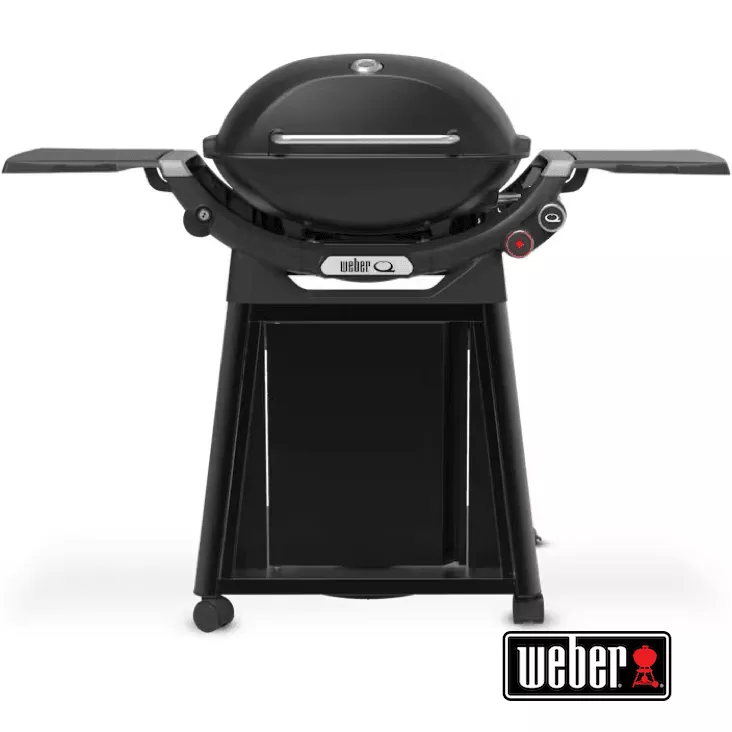 WEBER Q 3200N+ gas grill with side tables and premium cart, 1501137