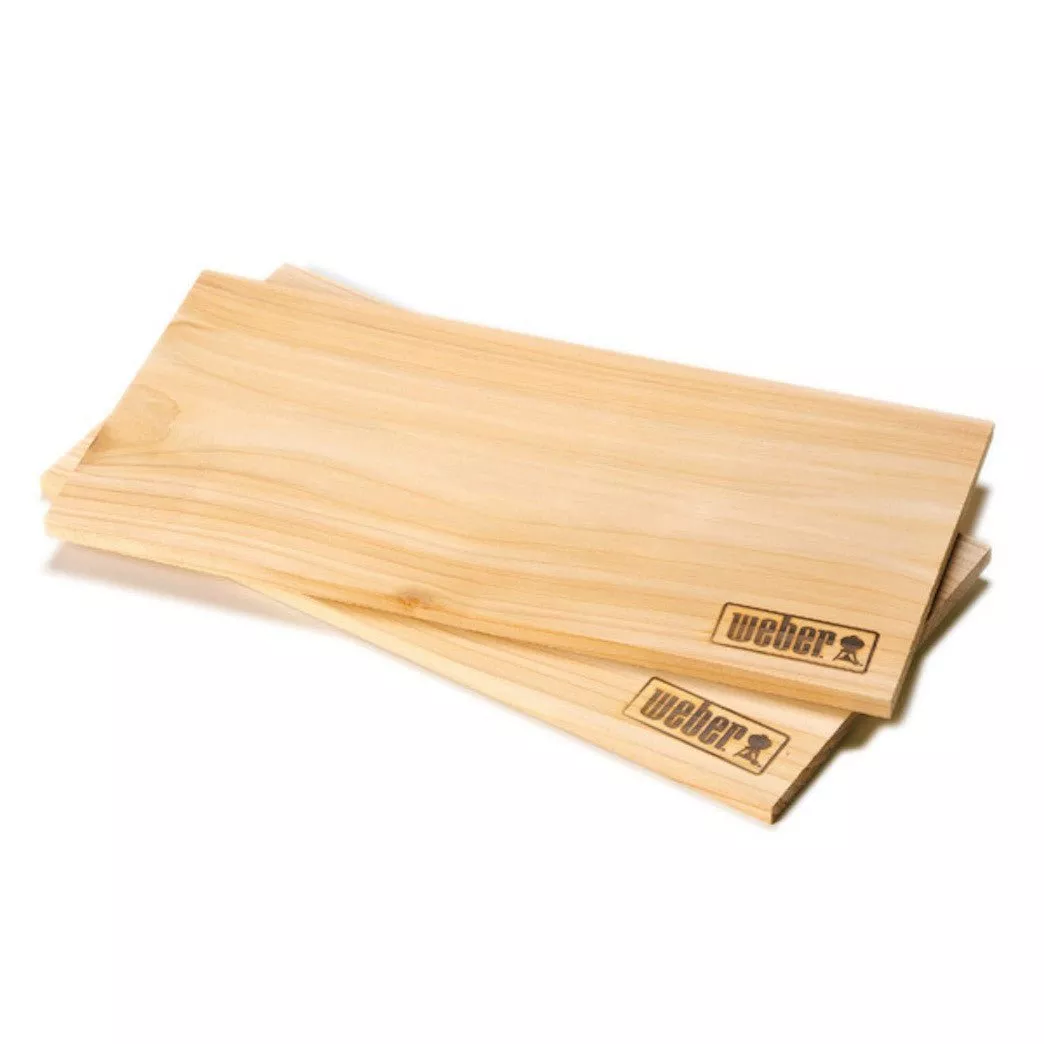 WEBER Western Red Cedar Wood Planks- small 15x30cm, 17522
