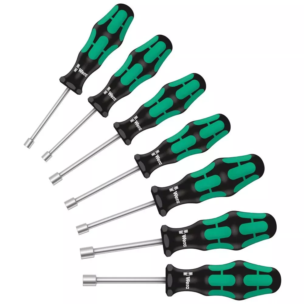 Wera Tools - 395 HO/7 SM Nutdriver set, 7pieces - Metric