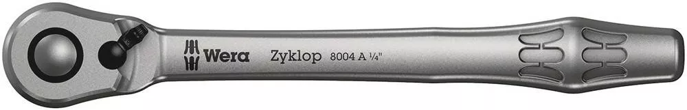 Wera Tools - 8100 Sa 12 Hf Zyklop Metal Ratchet Set Push-Through Square, 1/4" Drive, Holding Function - 05003756001