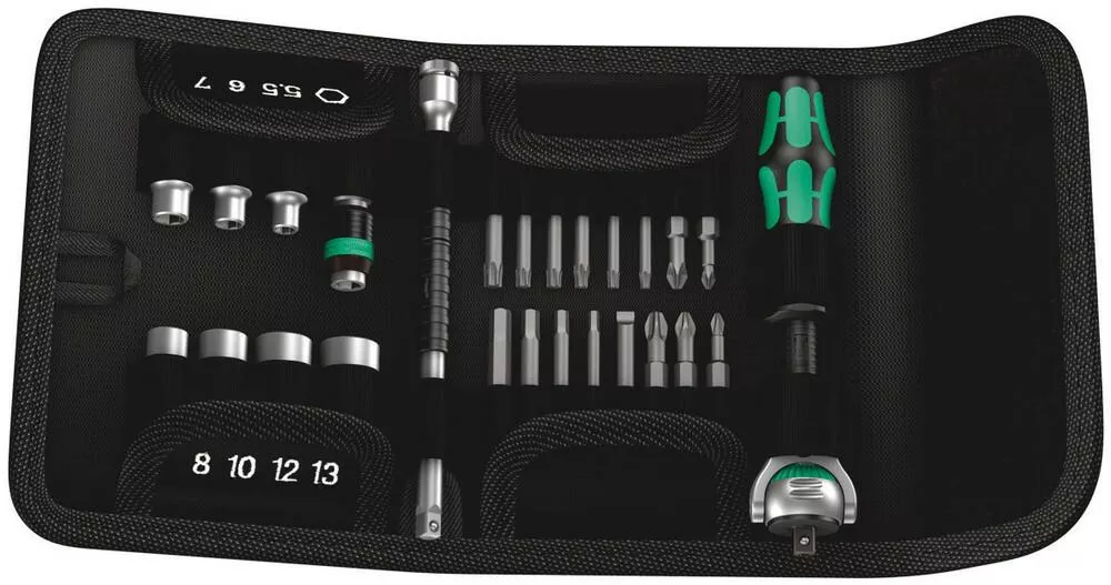 Wera Tools - Kraftform Kompakt Zyklop 1/4" Zyklop 1/4 Dr. Ratchet Set 26 Pcs. - 05051045001
