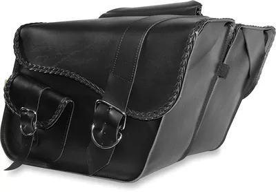 WILLIE & MAX LUGGAGE Ranger Braided Saddlebags - Large - Black 58750-20