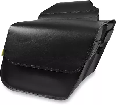 WILLIE & MAX LUGGAGE Raptor Saddlebag - Black - Compact Slant 58801-00