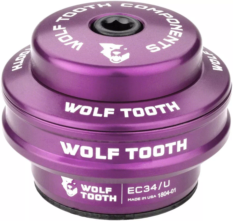 Wolf Tooth Premium Headset - EC34/28.6 Upper 16mm Stack Ultraviolet Purple