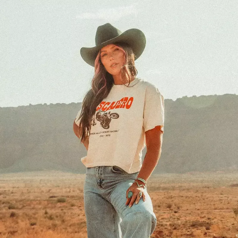 Women’s Warner Crop Tee – Ivory