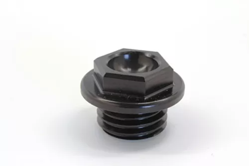 WORKS CNC Machined Aluminum Oil Filler Plug for Kawasaki and Suzuki Off-Road Bikes