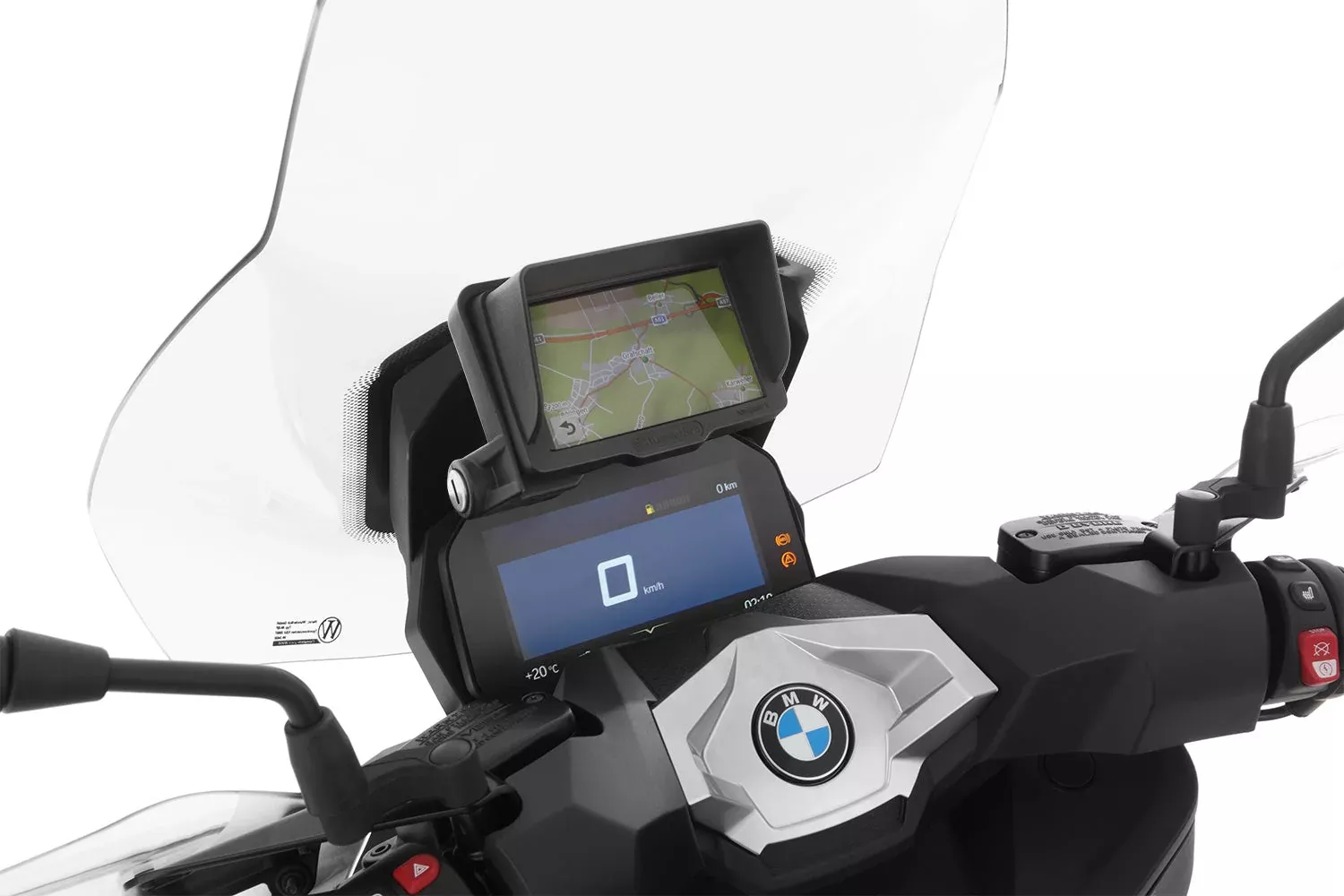 Wunderlich - Base Holder For Original Navigator for BMW C 400 GT (2018 - 2024)
