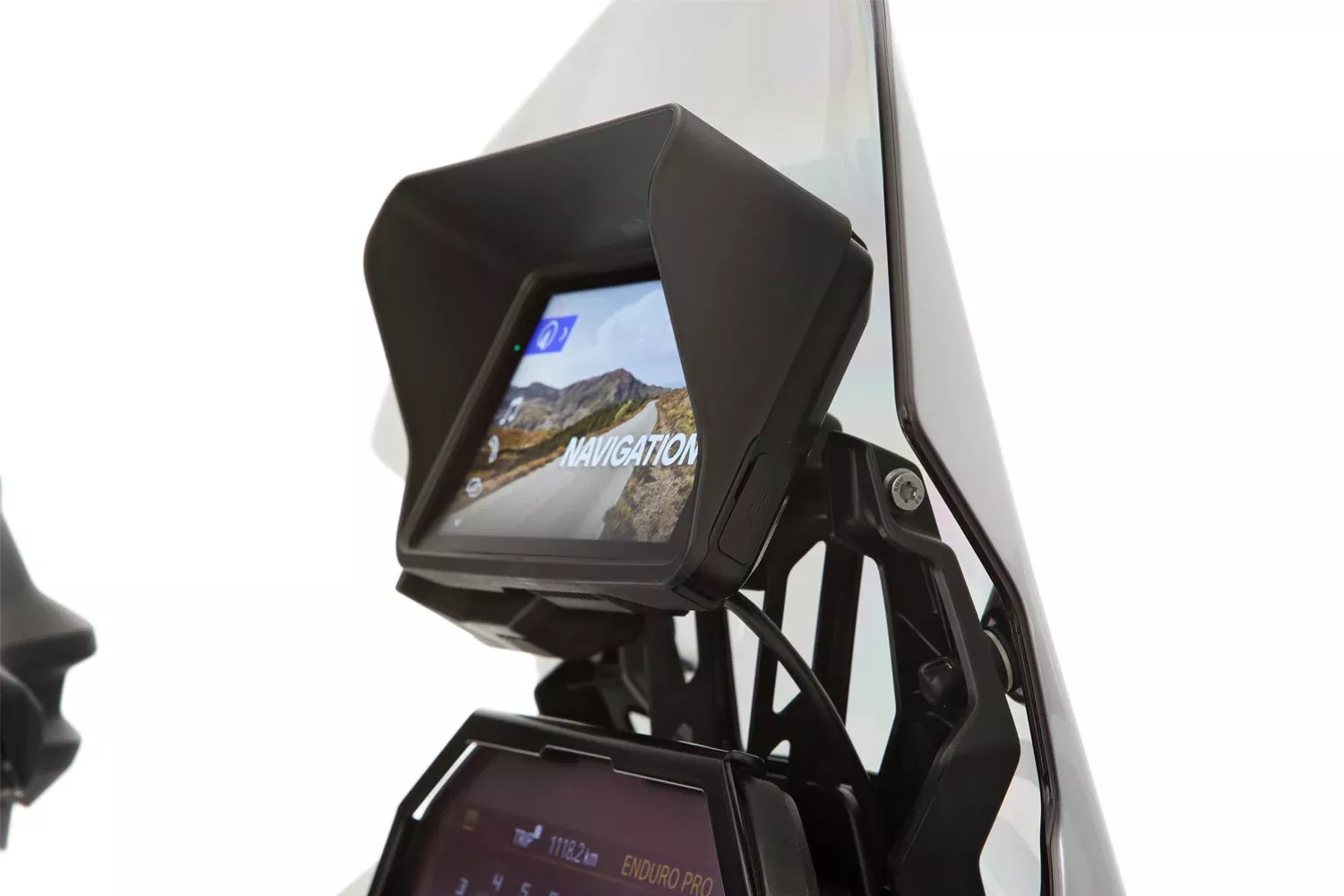 Wunderlich - Glare Shield For OEM Navigator Connectedride for BMW C 600 Sport (-2015)
