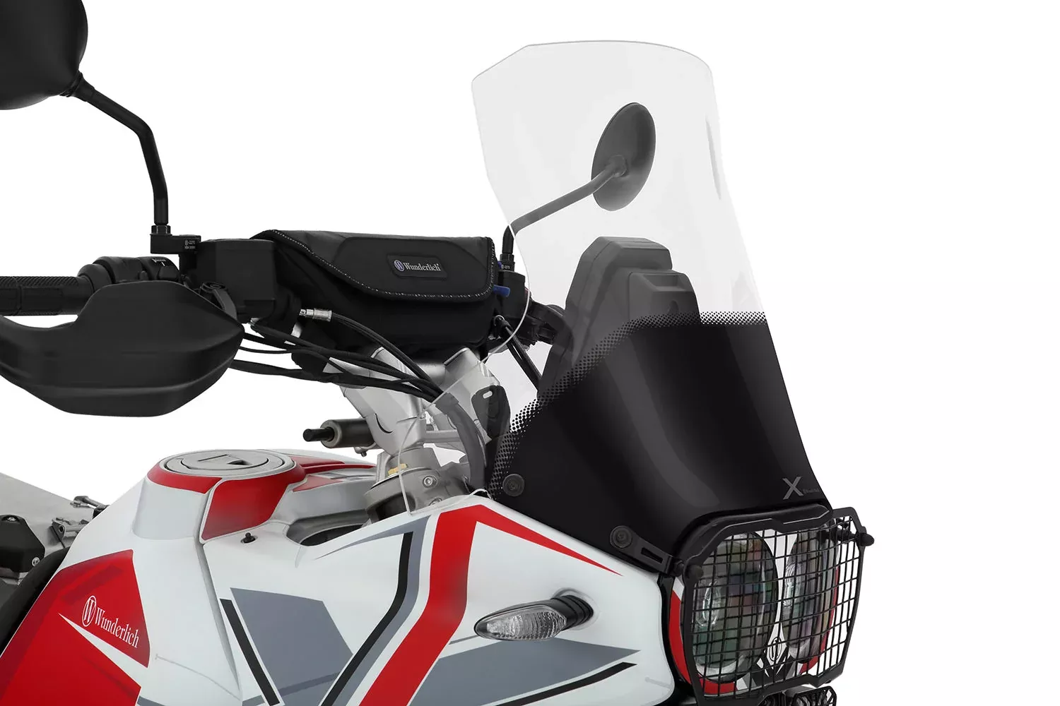 Wunderlich - Marathon Windshield - For Ducati DesertX Models With Original Enduro Handguards