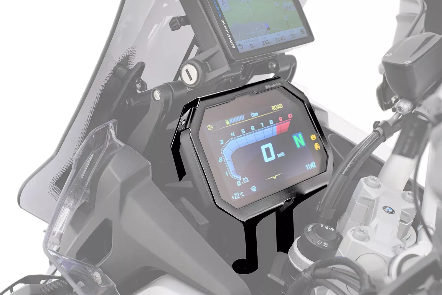 Wunderlich - TFT Display Anti-Theft Protection With Sun Visor Preparation for BMW F 900 XR (2020-2024)