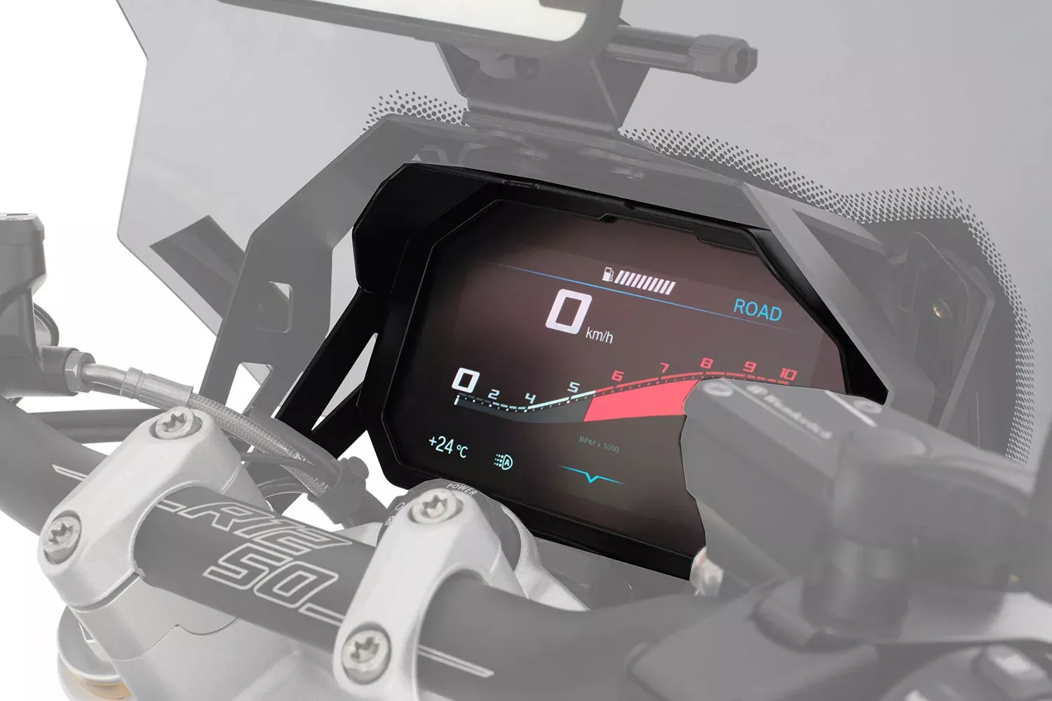 Wunderlich - TFT Display Theft Protection With Integrated Anti-Glare Shield for BMW R 1250 R (2023-)