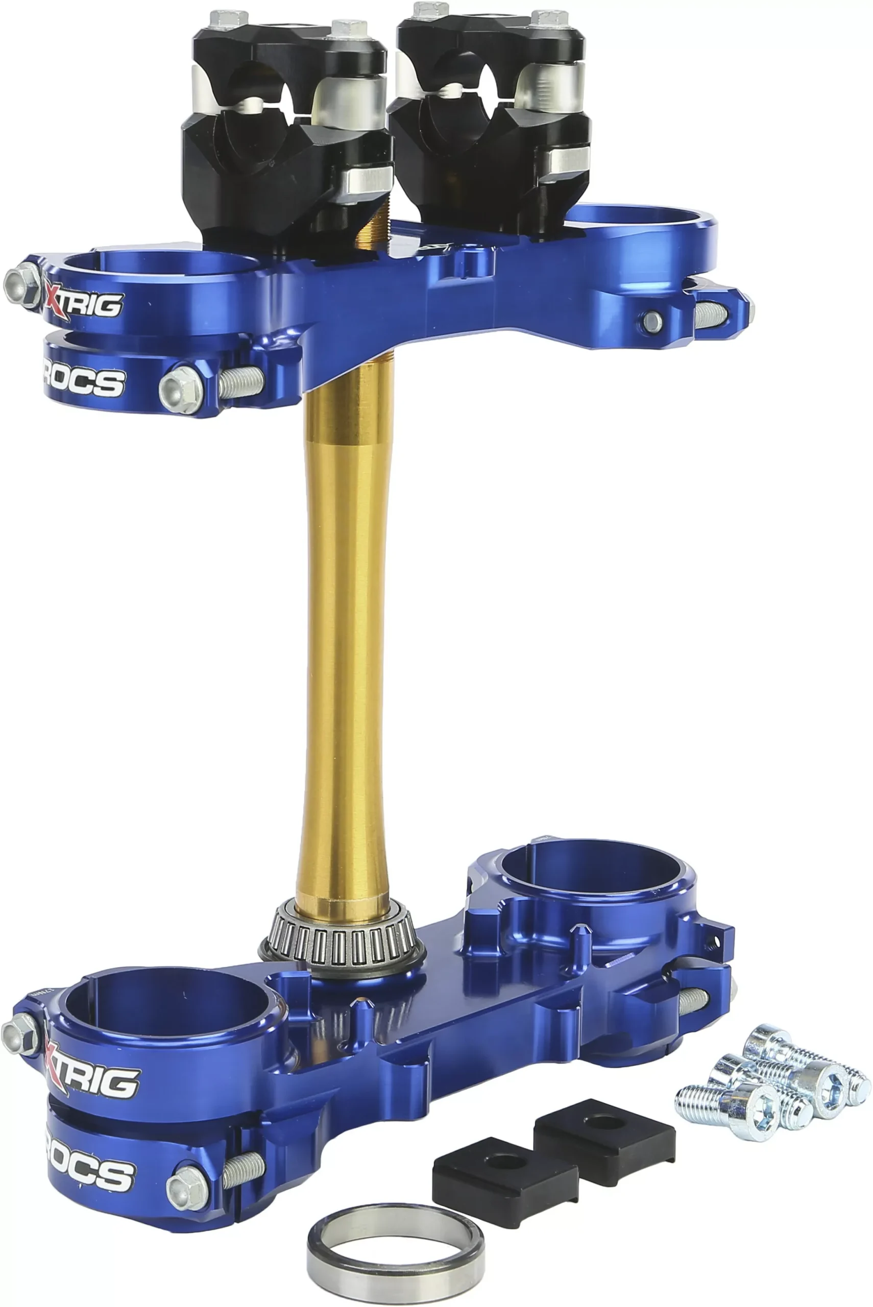 XTRIG Rocs Tech Clamp Set Blue for Yamaha YZ125 - 25mm Part Number 501330801201