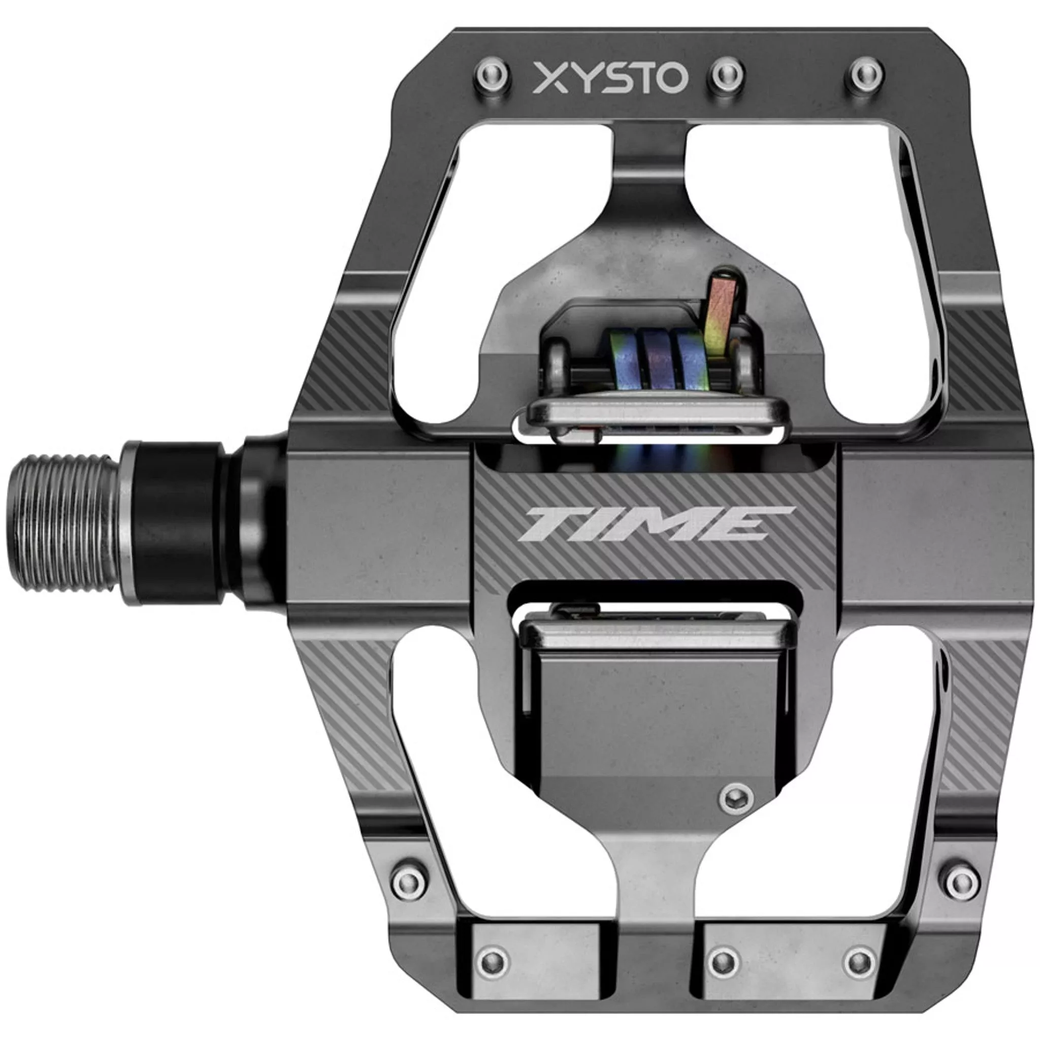 XYSTO Pedals - Dual Sided Clipless, Aluminum, 9/16", Gray, C1