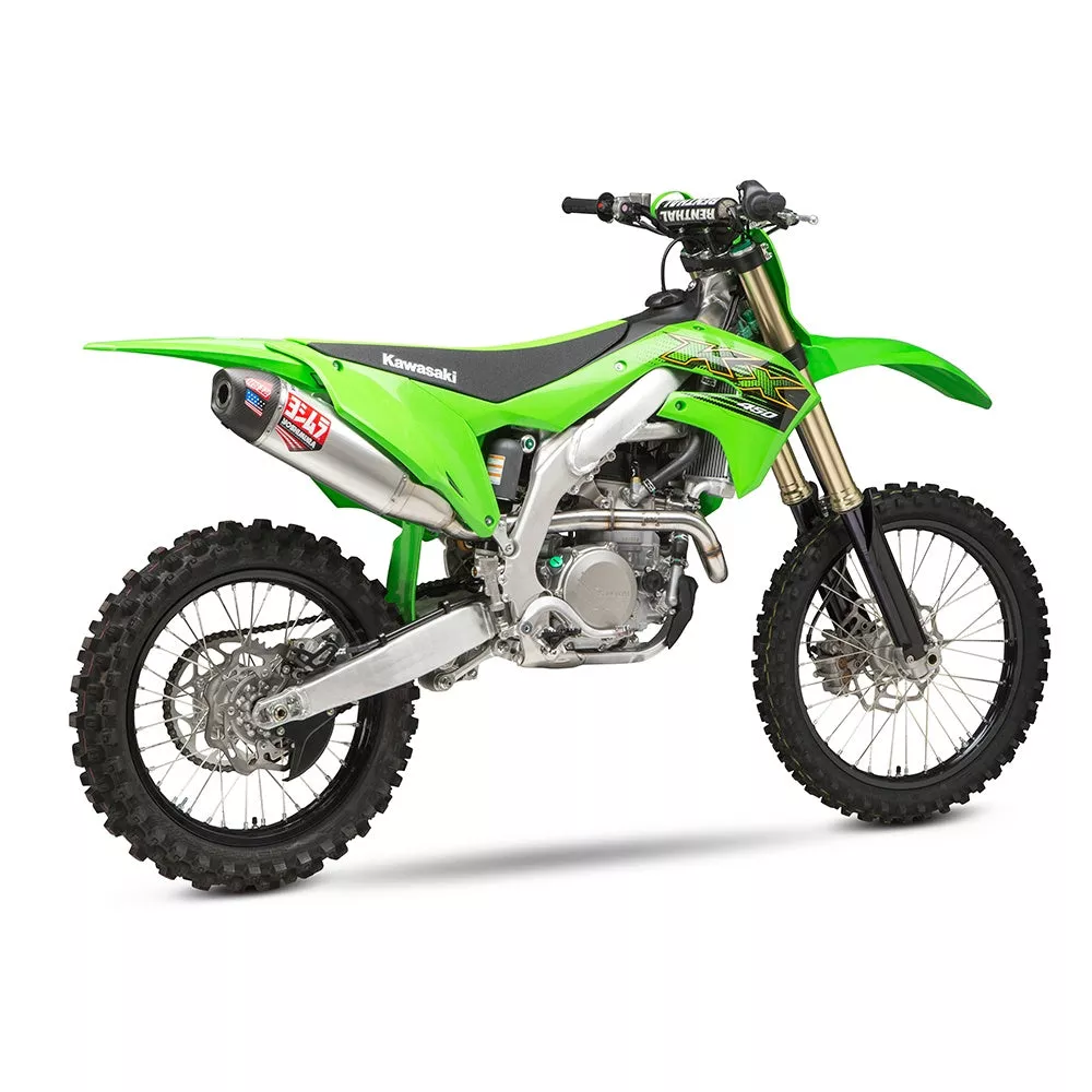 Yoshimura KX450F 19-23 / KX450X 21-23 RS-12 Stainless Full Exhaust, w/ Aluminum Muffler