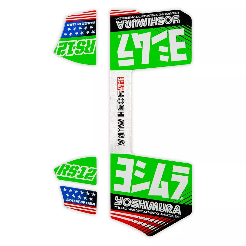Yoshimura RS-12 OE Branded Four Piece Decal Kit