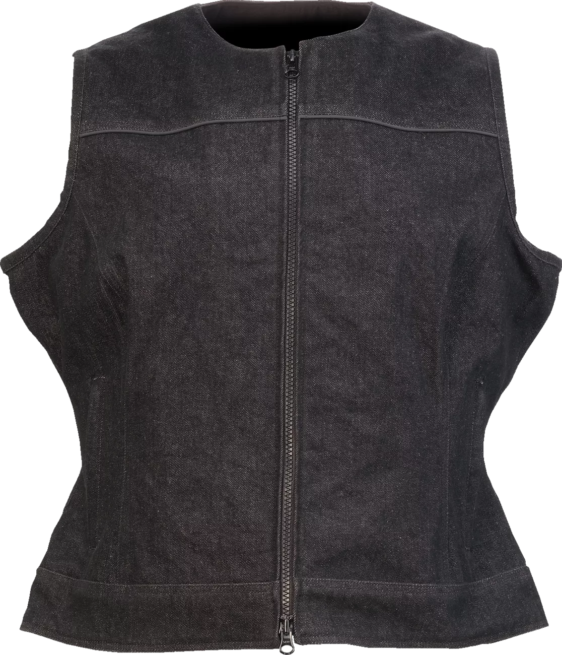 Z1R Women's Denim Vest - Black, Part Number 2831-0107