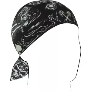 Zan HeadgearCotton bandana flydanna biker skull