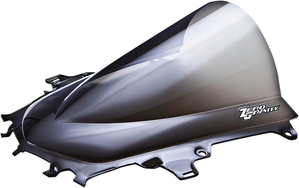 ZERO GRAVITY Double Bubble Windscreen - Smoke for Yamaha R1 16-542M-02