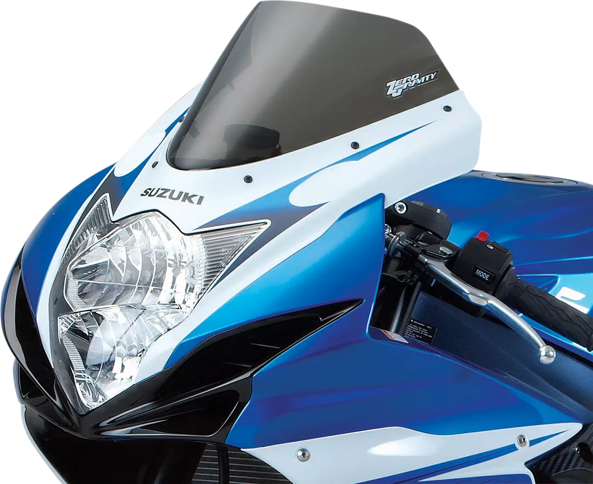 ZERO GRAVITY Marc 1 Windscreen for Suzuki GSXR 600/750 - Smoke, Part #25-114-02