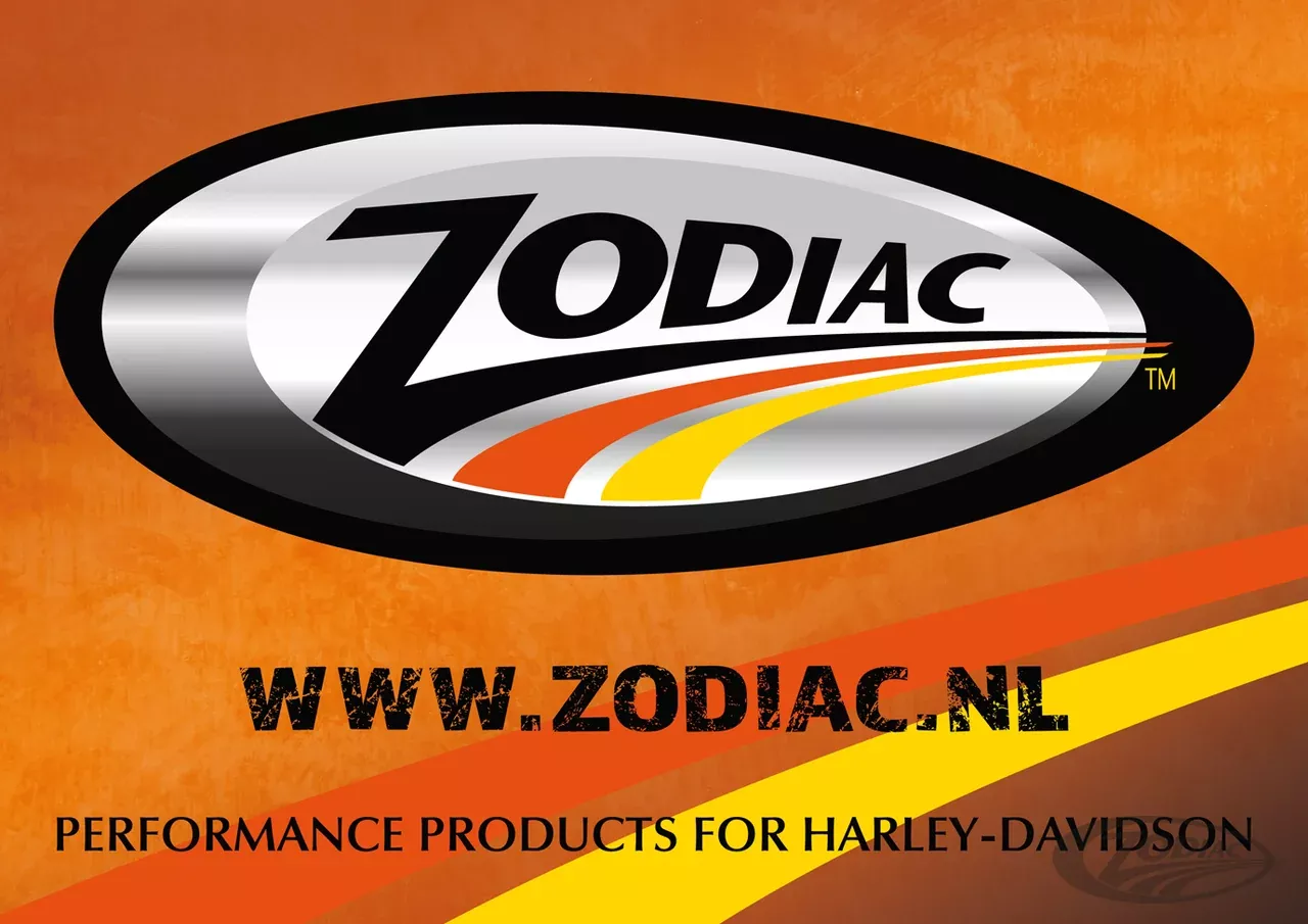 Zodiac Large Black Sticker For Harley-Davidson