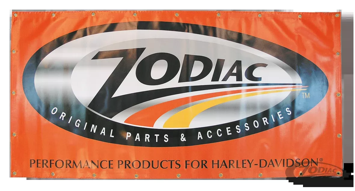 Zodiac Vinyl Banner 200x100cm For Harley-Davidson